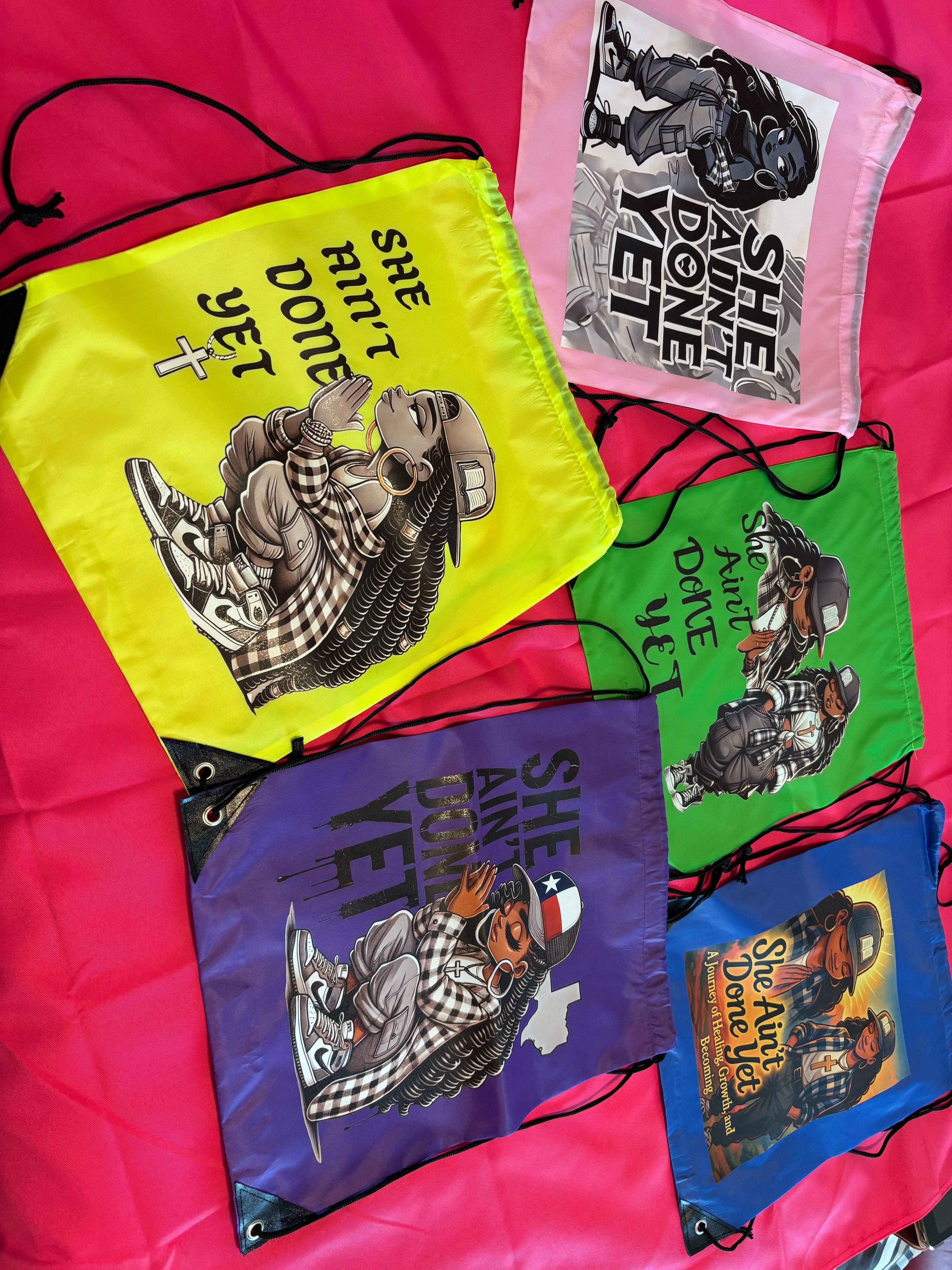 Inspirational String Back Bags – Motivational Collection