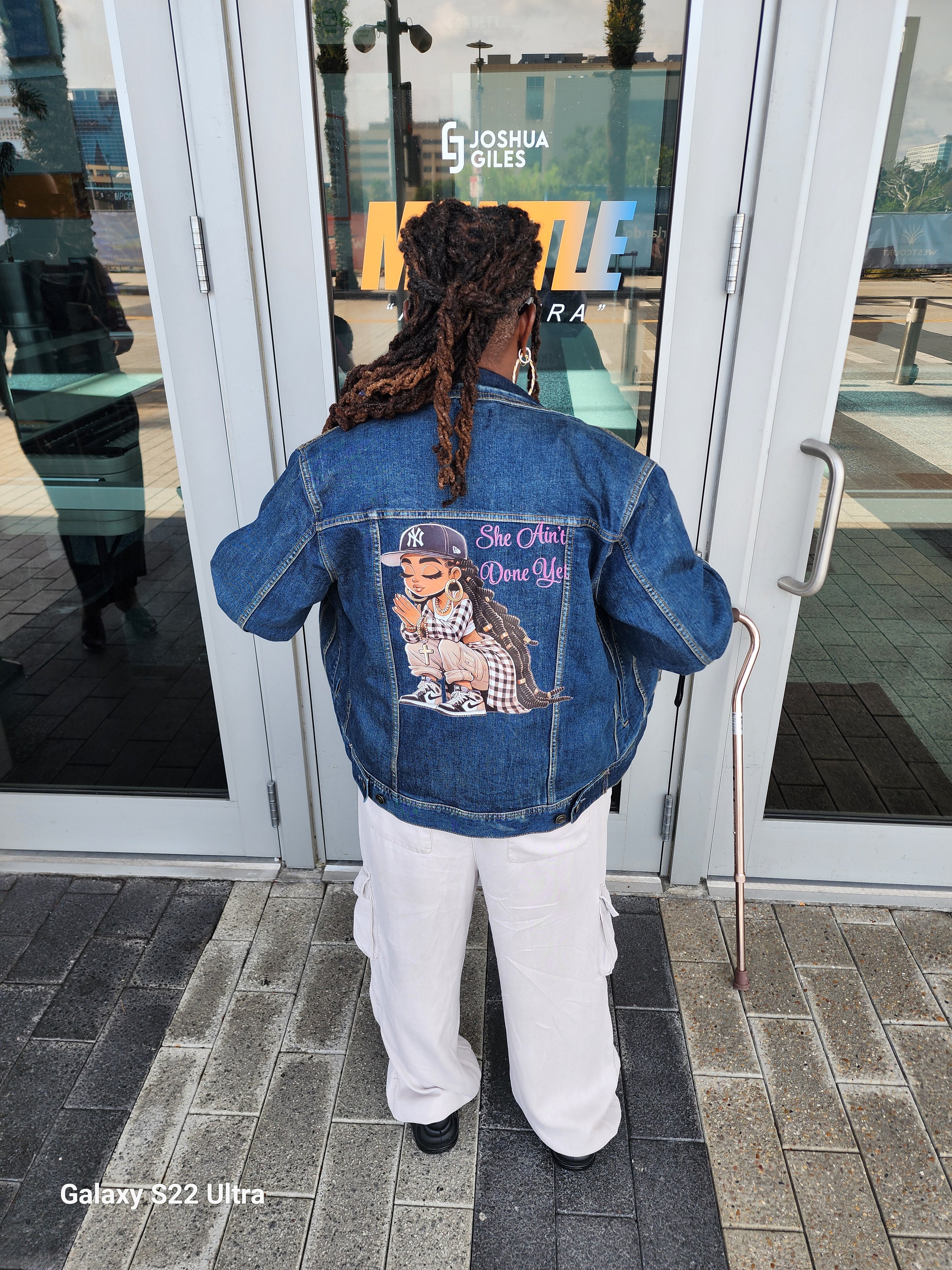SHE AIN’T DONE YET – Statement Jean Jacket