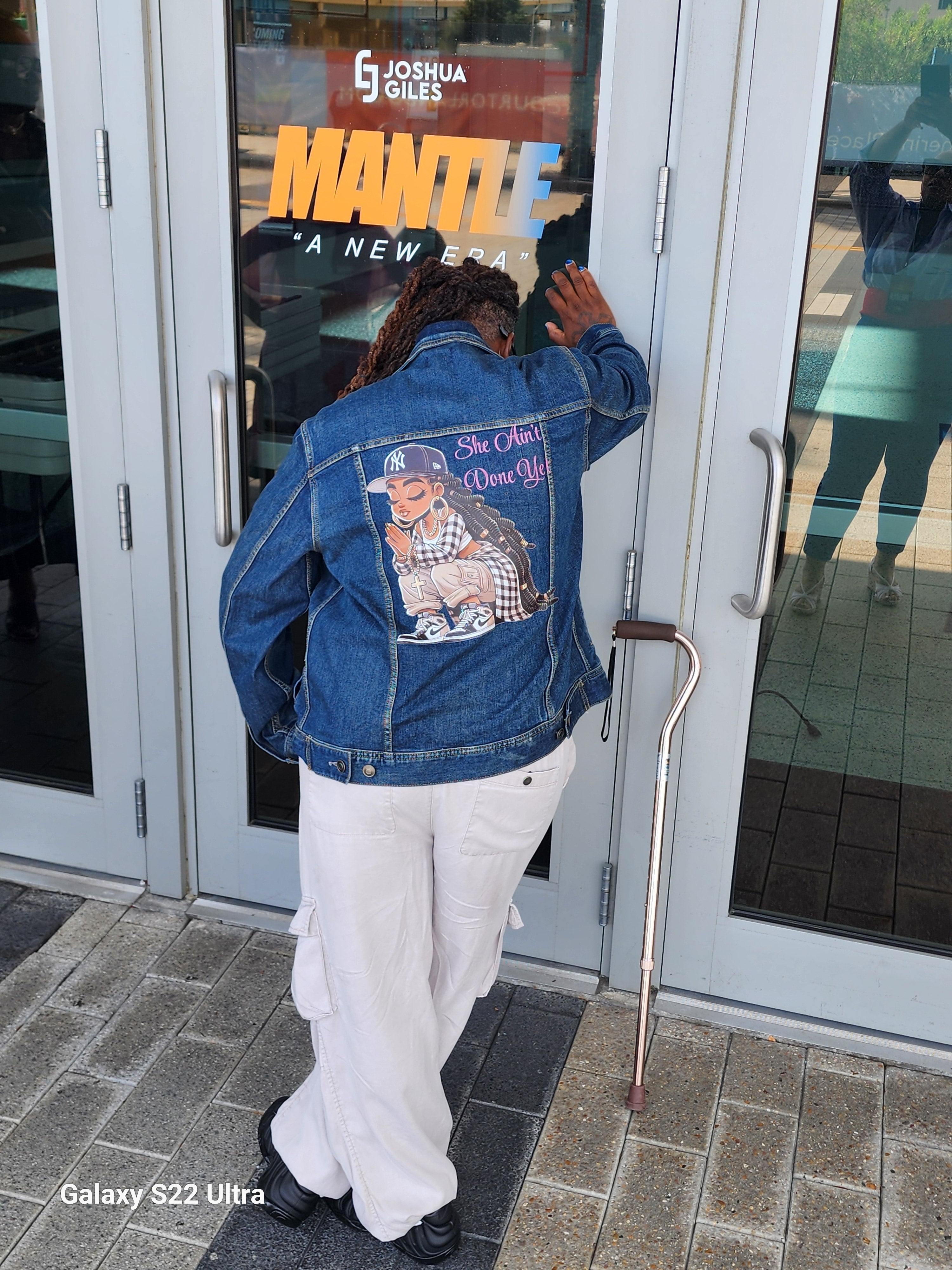 SHE AIN’T DONE YET – Statement Jean Jacket