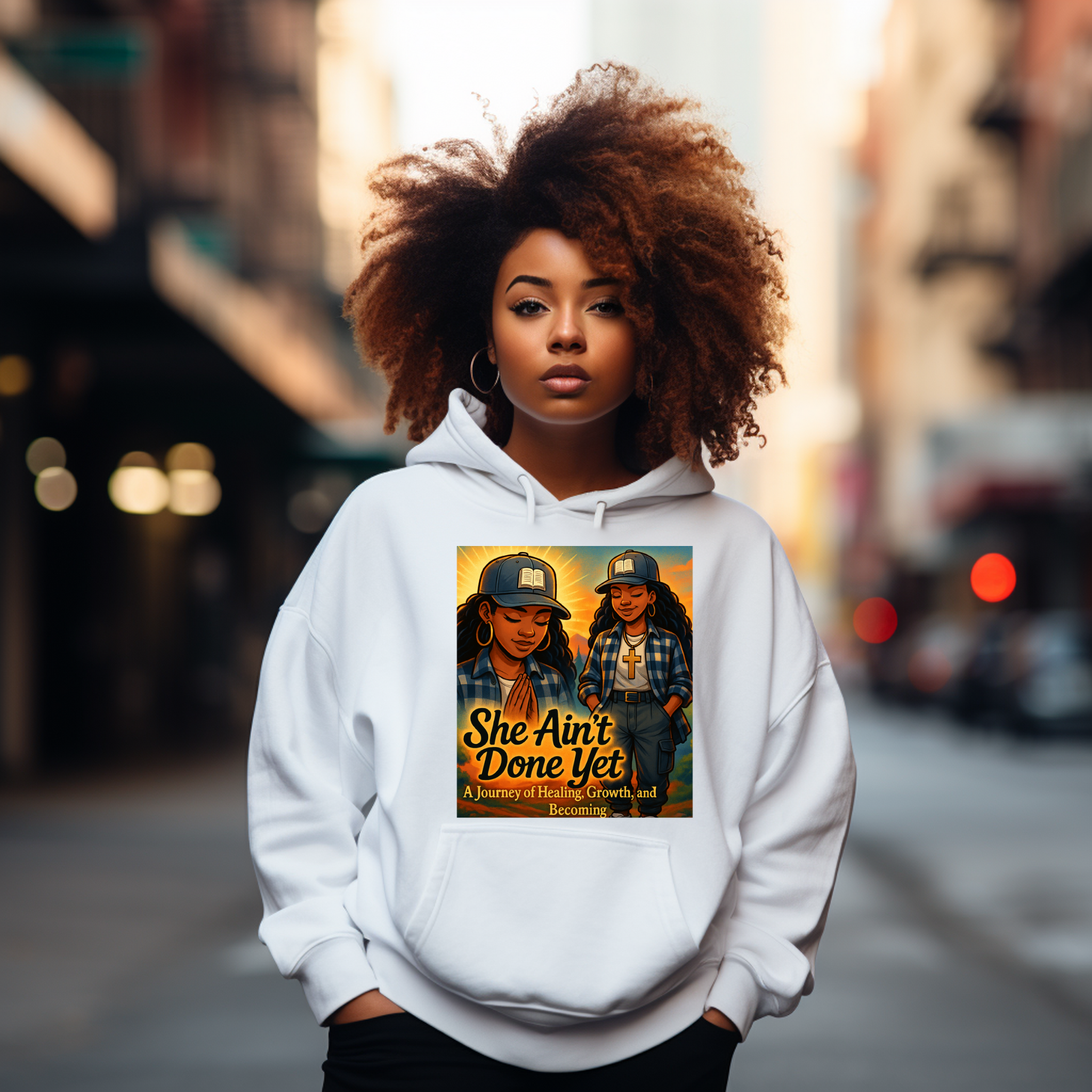 SHE AIN’T DONE YET – Journey of Healing, Growth & Becoming Hoodie