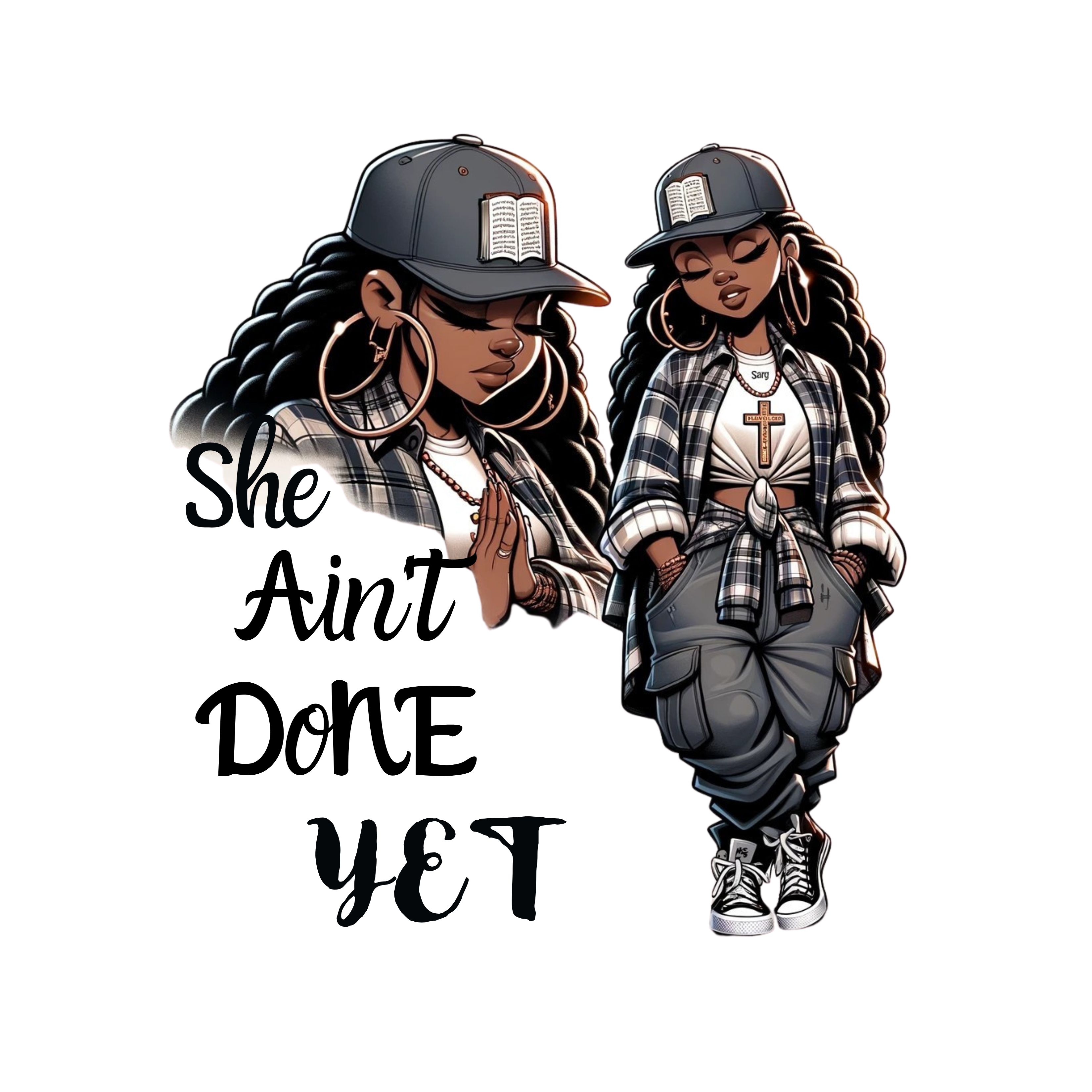 SHE AIN’T DONE YET – Statement Jean Jacket
