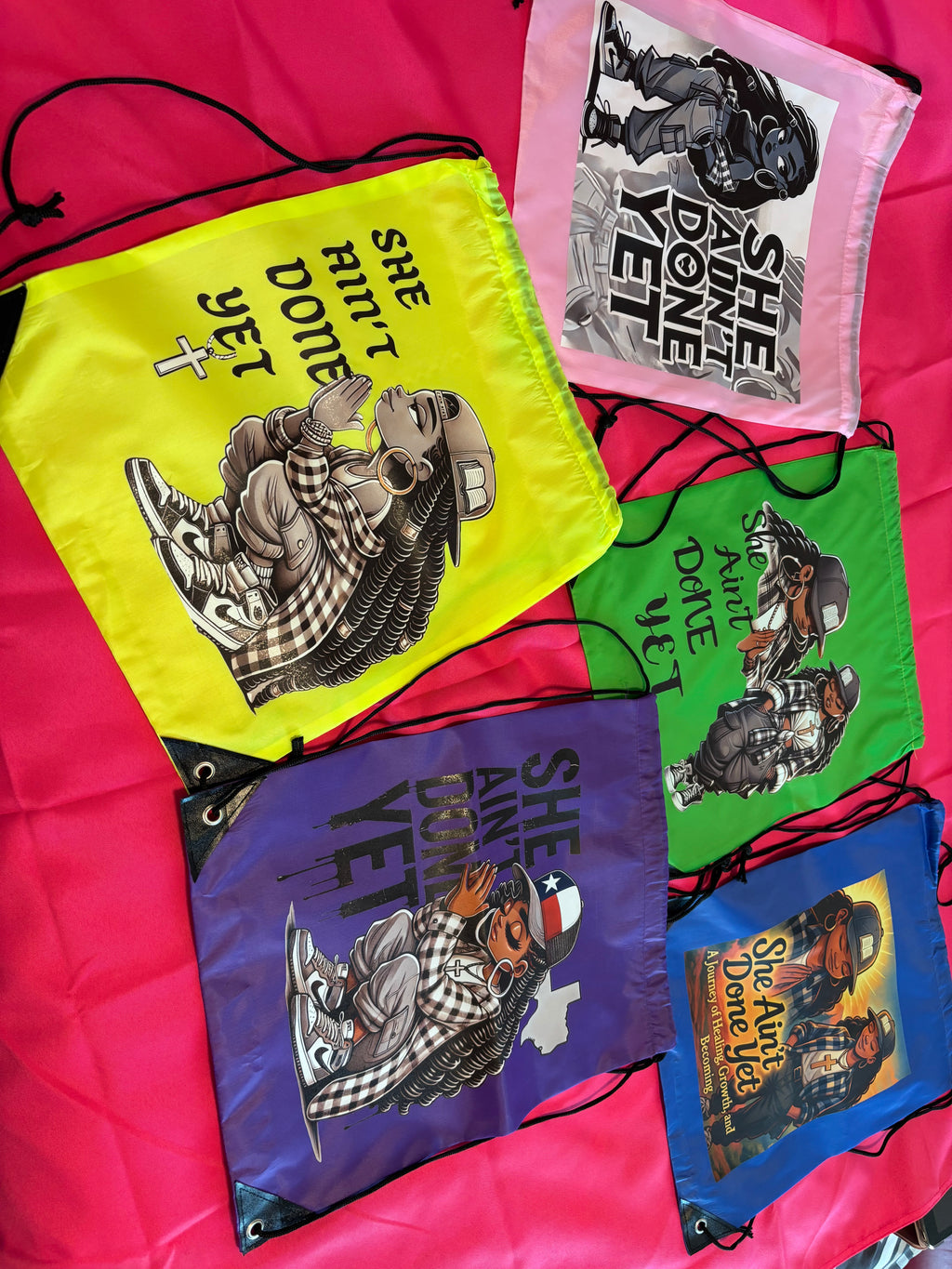 Inspirational String Back Bags – Motivational Collection