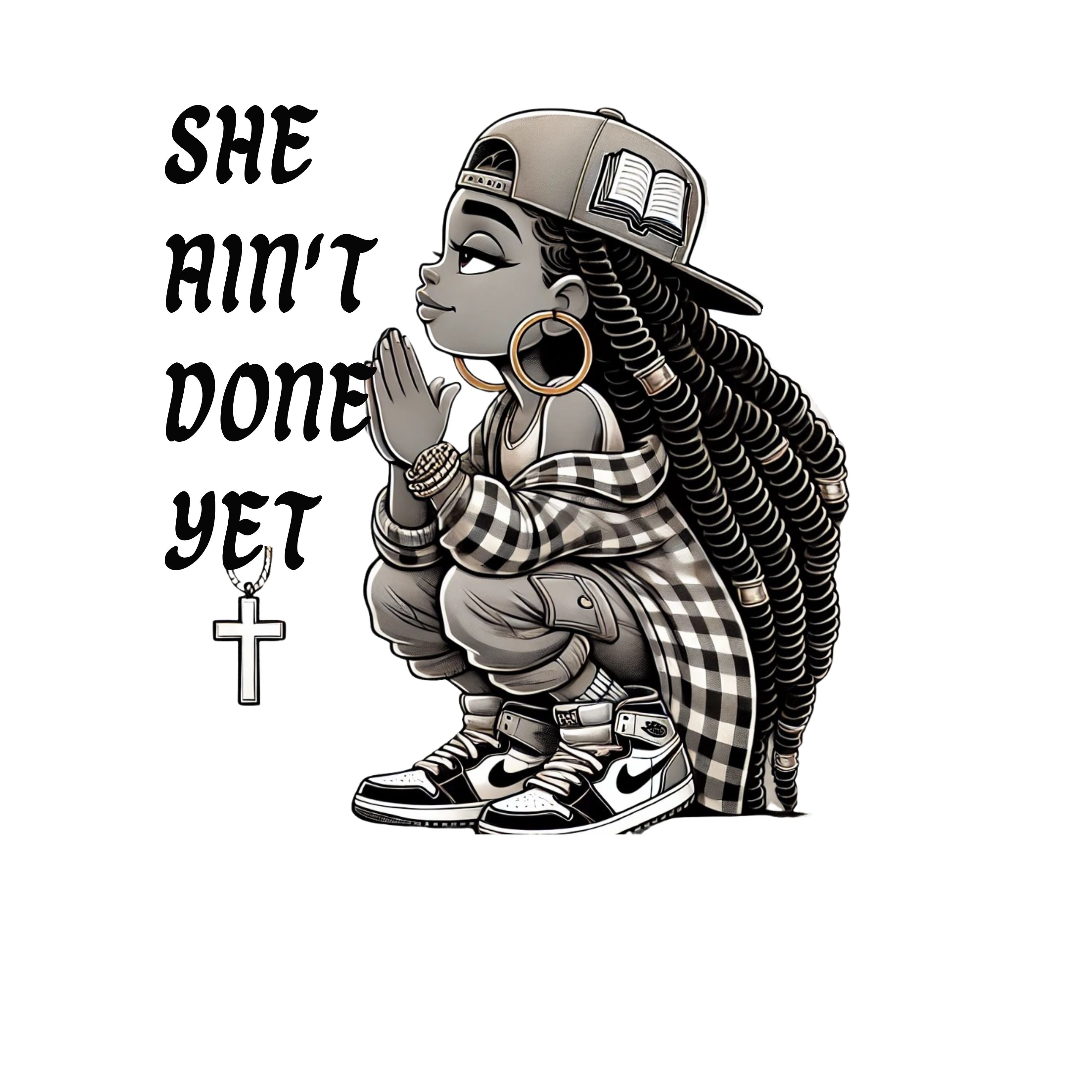 SHE AIN’T DONE YET – Statement Jean Jacket