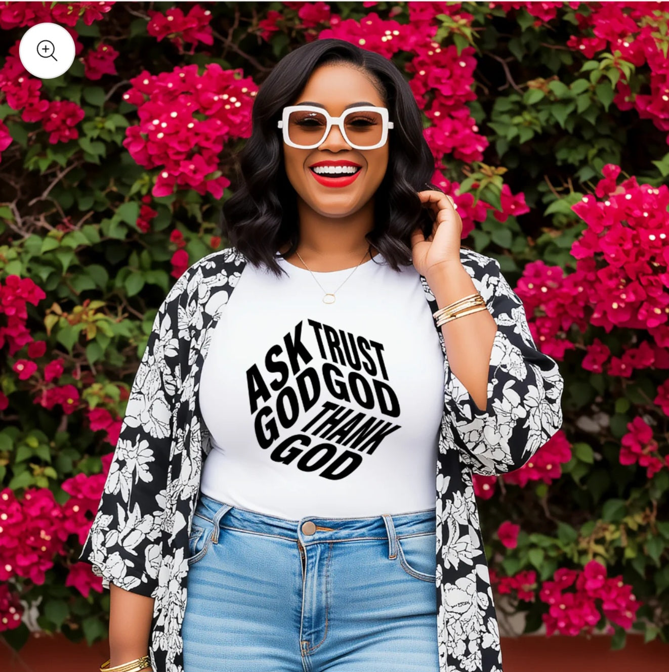 ASK GOD, TRUST GOD, THANK GOD – Inspirational T-Shirt