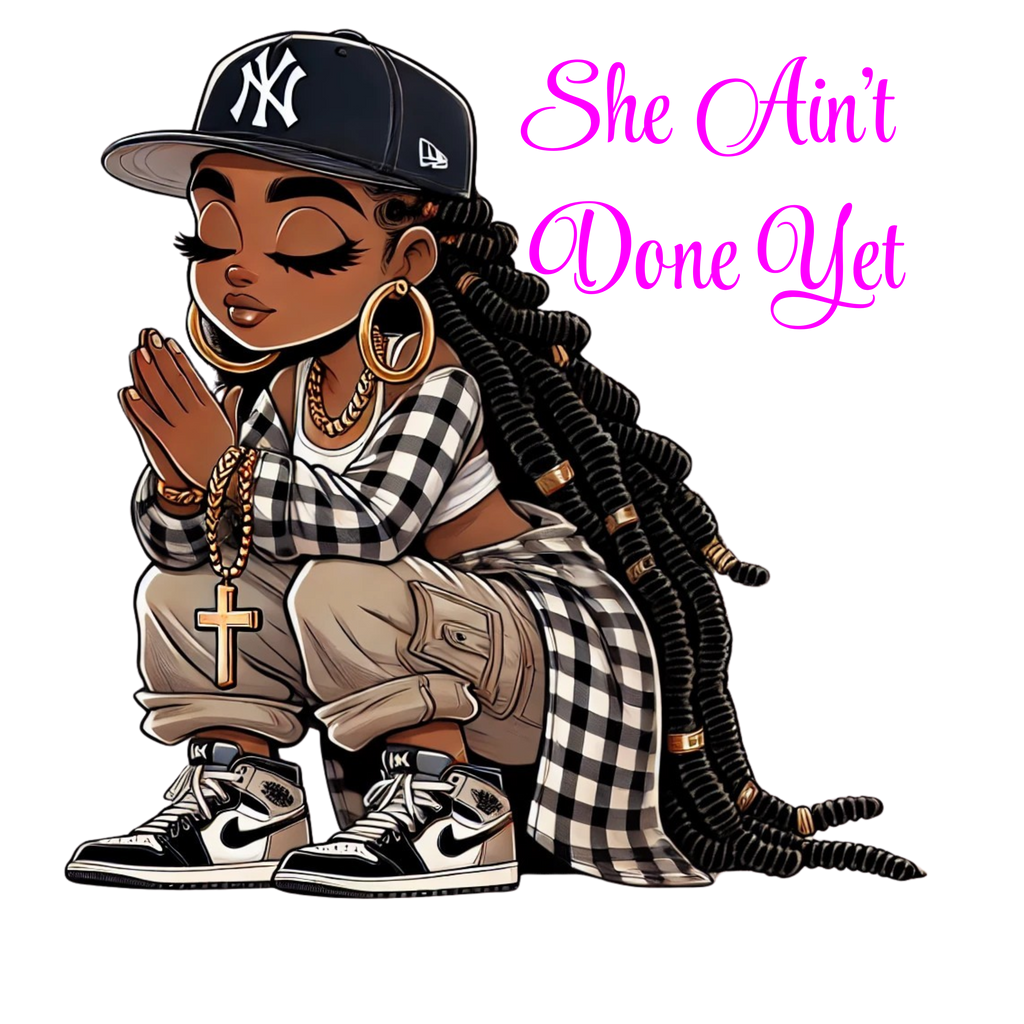 SHE AIN’T DONE YET – Statement Jean Jacket