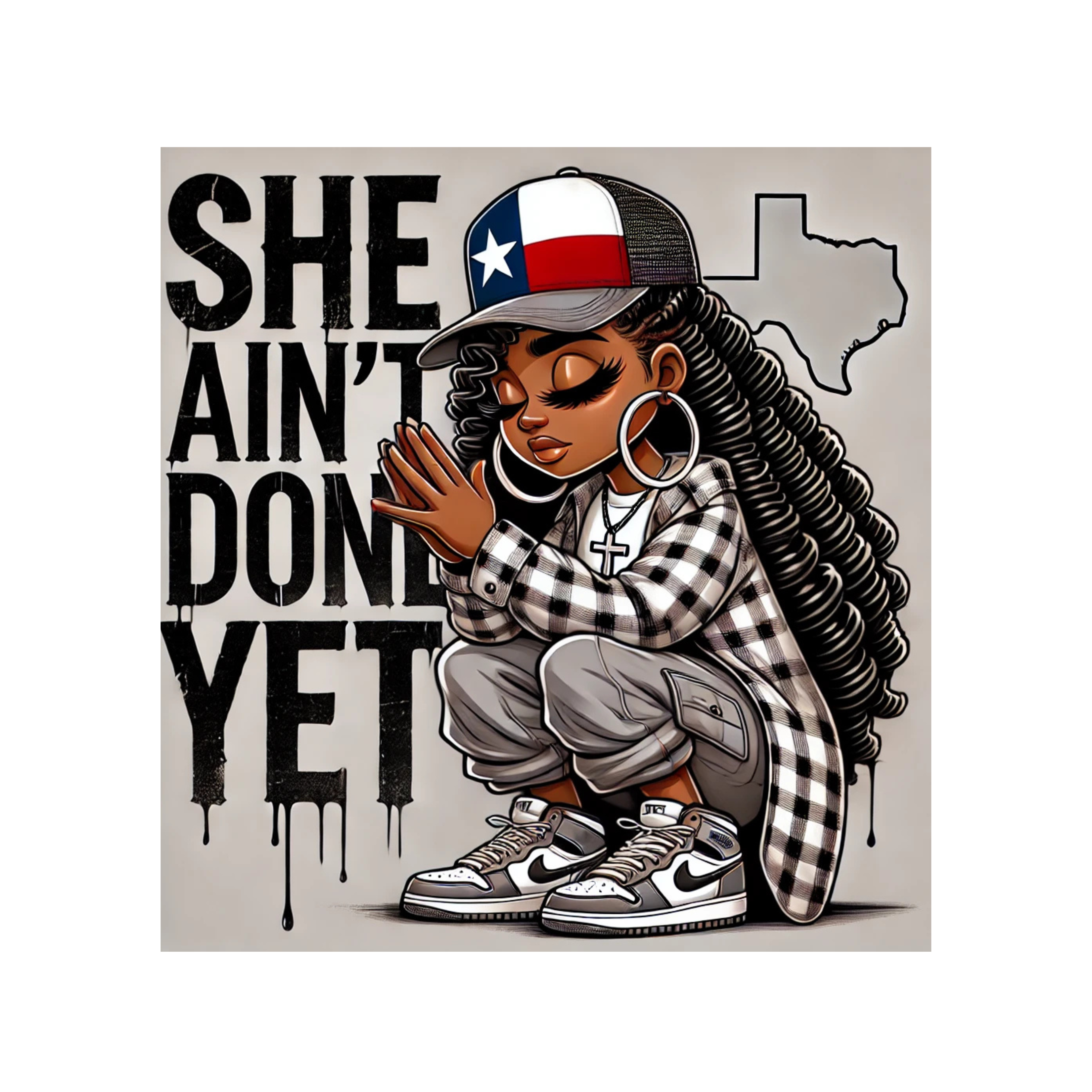 SHE AIN’T DONE YET – Statement Jean Jacket